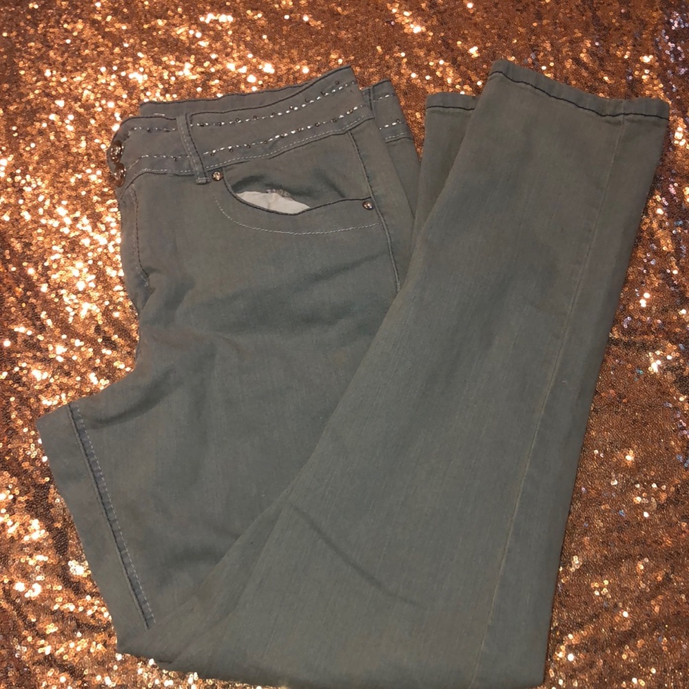 Size 20 Hydraulic Bluish Grey Denim Jeans